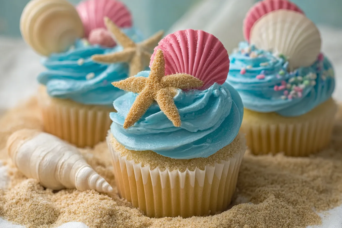 Beach Themed Cupcakes Recipe