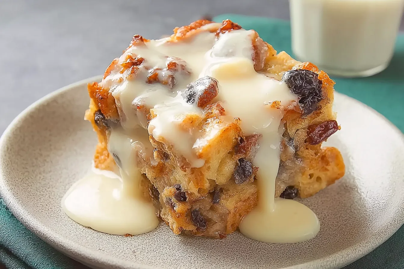 Best Bread Pudding with Vanilla Sauce