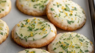 Best Mojito Sugar Cookies on a Plate