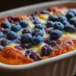 "Delicious Blueberry Buttermilk Pancake Casserole"