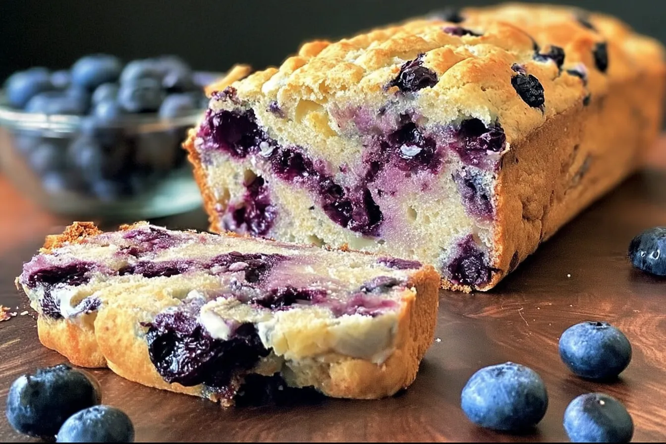 Blueberry Cream Cheese Bread 