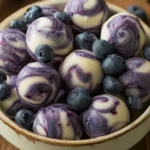 Blueberry Greek Yogurt Bites Ready to Enjoy