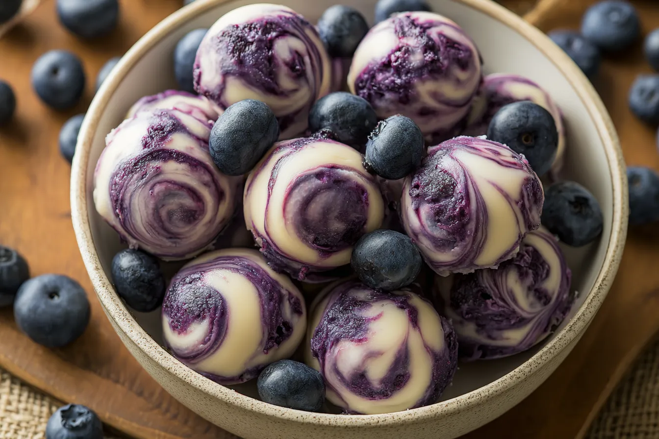 Blueberry Greek Yogurt Bites | Healthy Morning Bites Snack