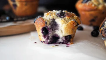 Blueberry Lemon Poppy Seed Muffins Without Sugar