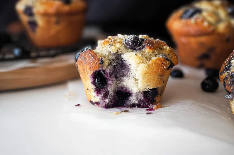 Blueberry Lemon Poppy Seed Muffins Without Sugar