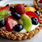 Breakfast Fruit Tart with Granola Crust - Stunning Presentation