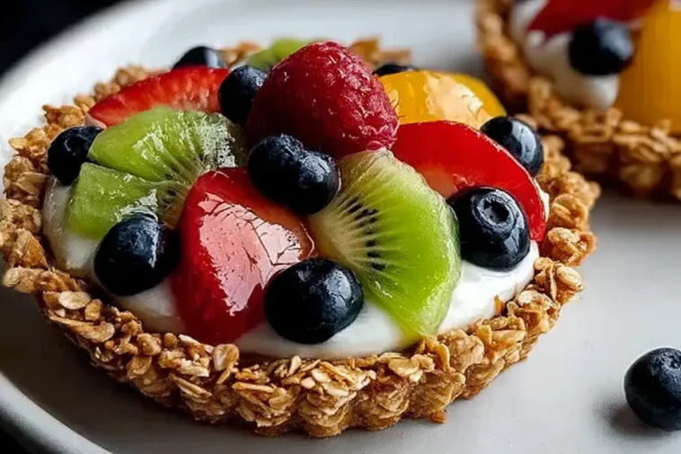 Breakfast Fruit Tart with Granola Crust - Stunning Presentation