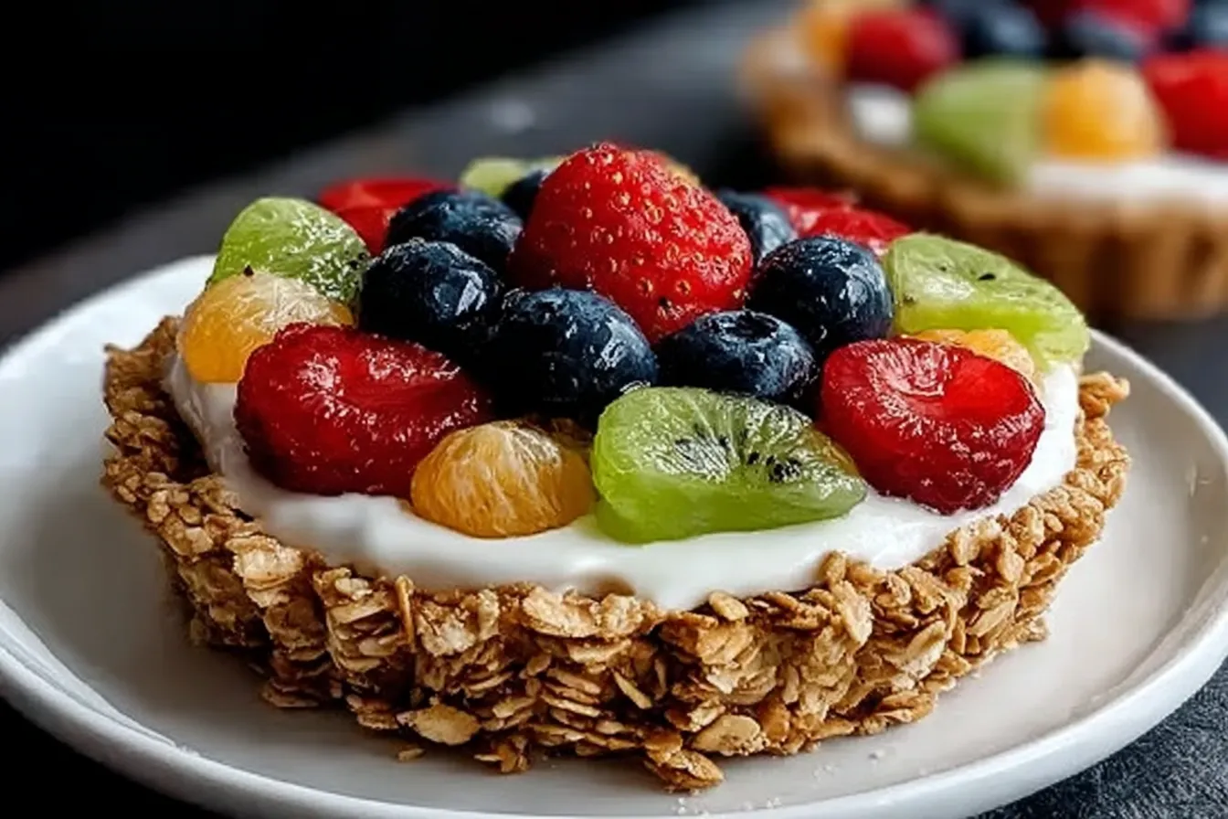 Breakfast Fruit Tart with Granola Crust