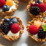 Breakfast Granola Cups Freshly Baked