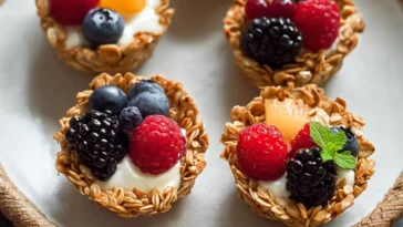 Breakfast Granola Cups Freshly Baked
