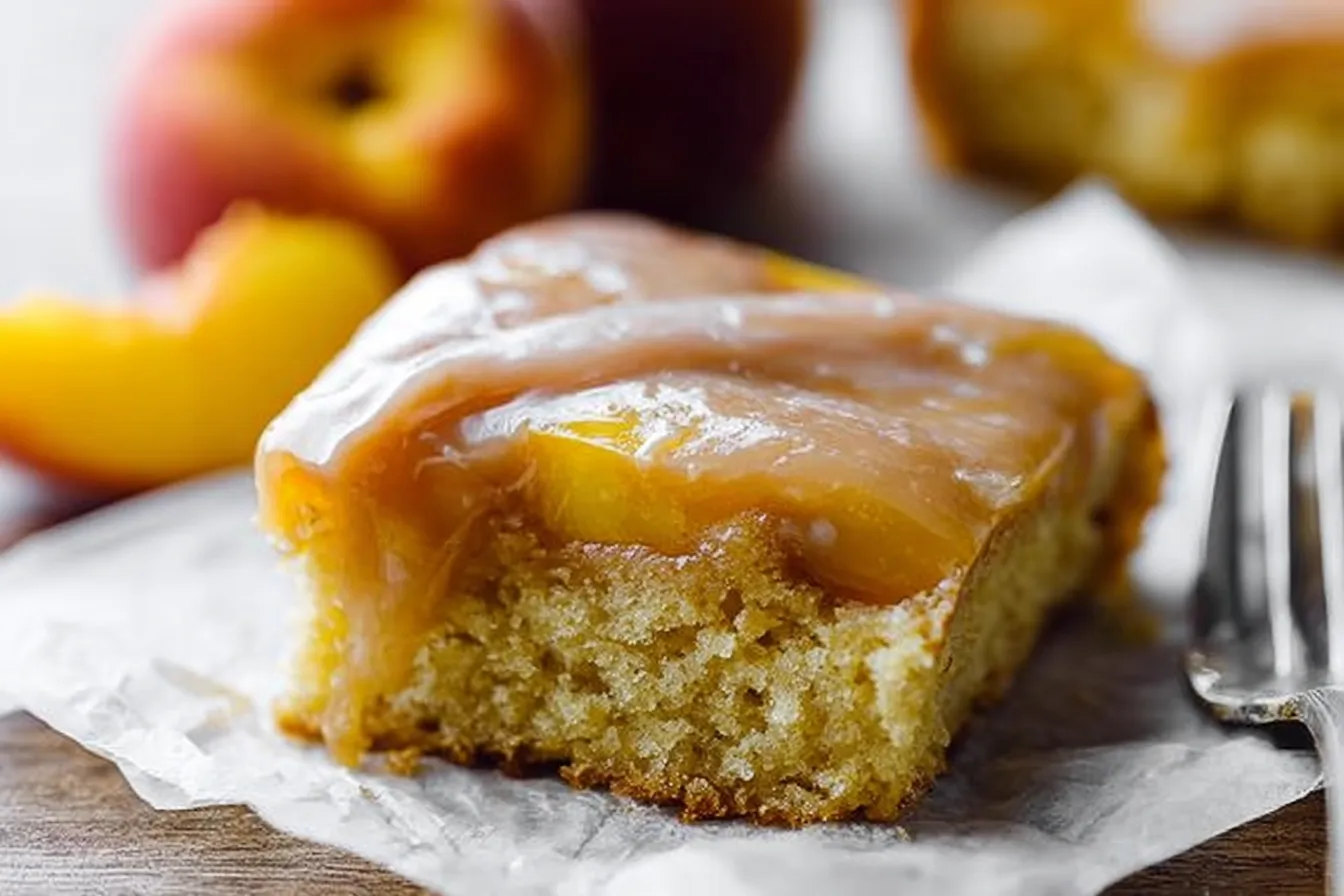 Brown Sugar Peach Cake