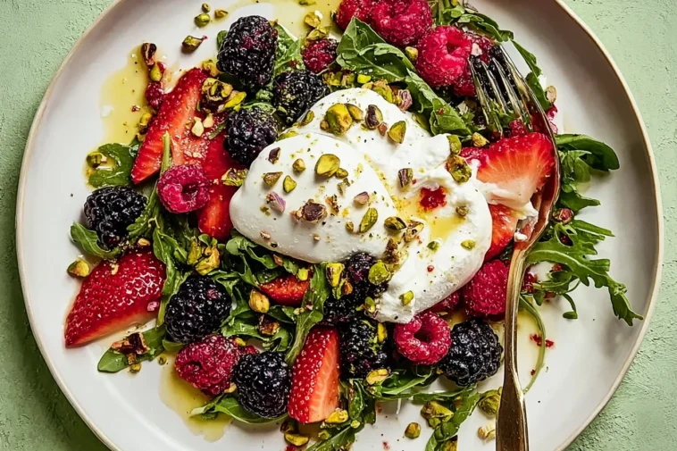 Burrata Salad with Summer Berries & Pistachios: A Delightful Treat 3 Burrata Salad with Summer Berries & Pistachios - Fresh and Colorful