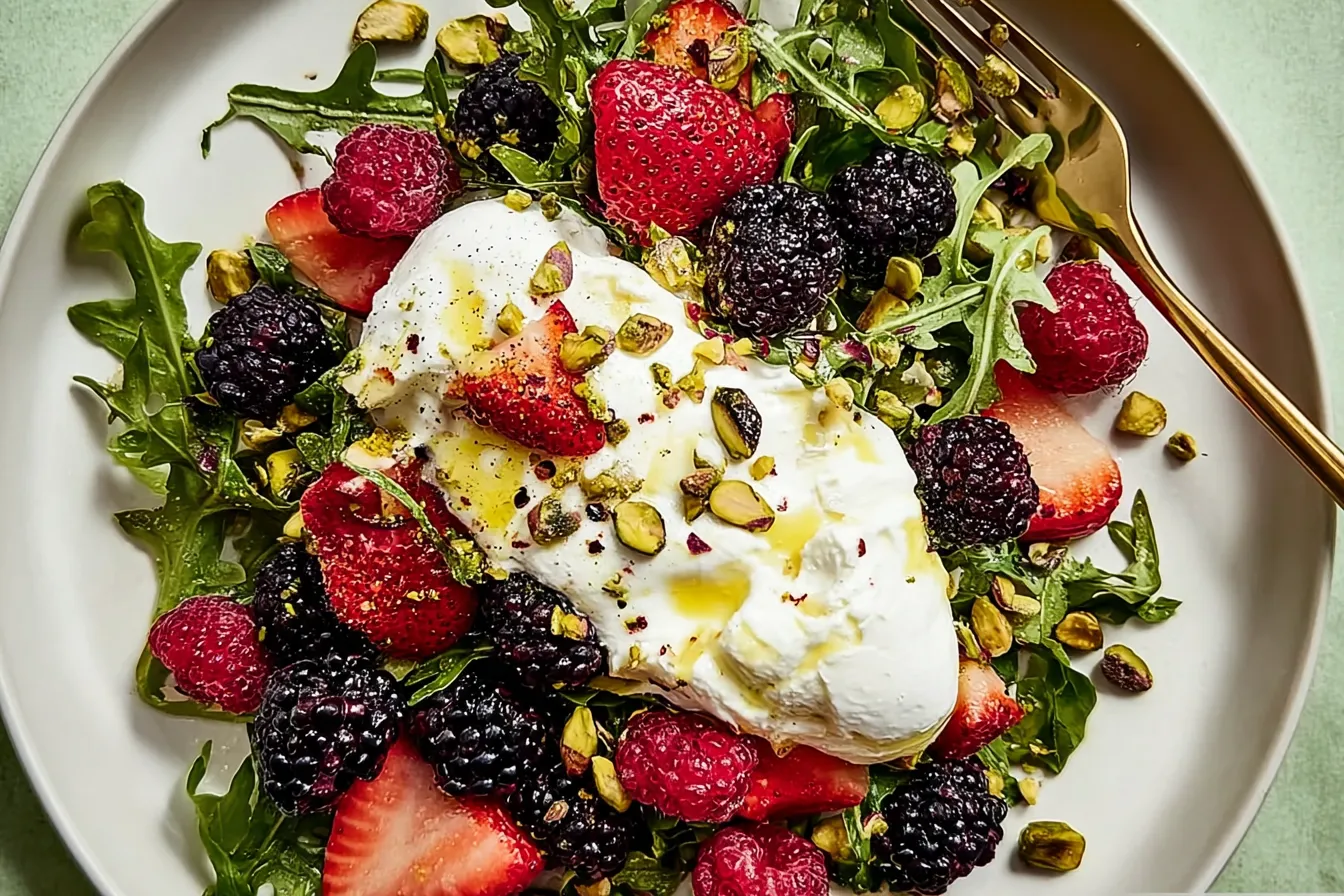 Burrata Salad with Summer Berries & Pistachios: A Delightful Treat 4 Burrata Salad with Summer Berries & Pistachios