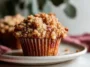 Buttery Apple Rhubarb Crumble Muffins Freshly Baked