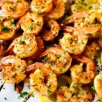 Cajun Garlic Butter Grilled Shrimp Skewers on the Grill