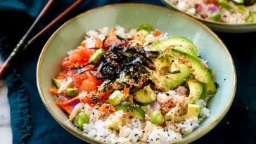 Fresh California Roll Sushi Bowl Ingredients