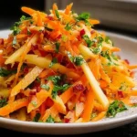Vibrant Carrot Apple Salad Ready to Serve