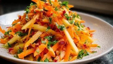 Vibrant Carrot Apple Salad Ready to Serve