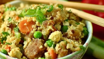 Cauliflower Fried 'Rice' Dish