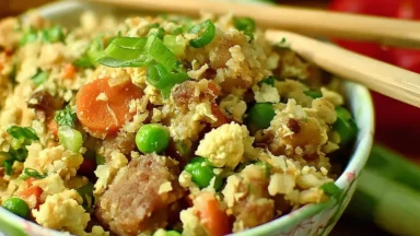 Cauliflower Fried 'Rice' Dish