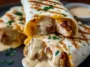 Cheesy Garlic Chicken Wraps Ready to Serve