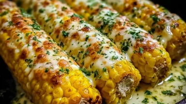 Delicious Cheesy Garlic Grilled Corn on the Cob