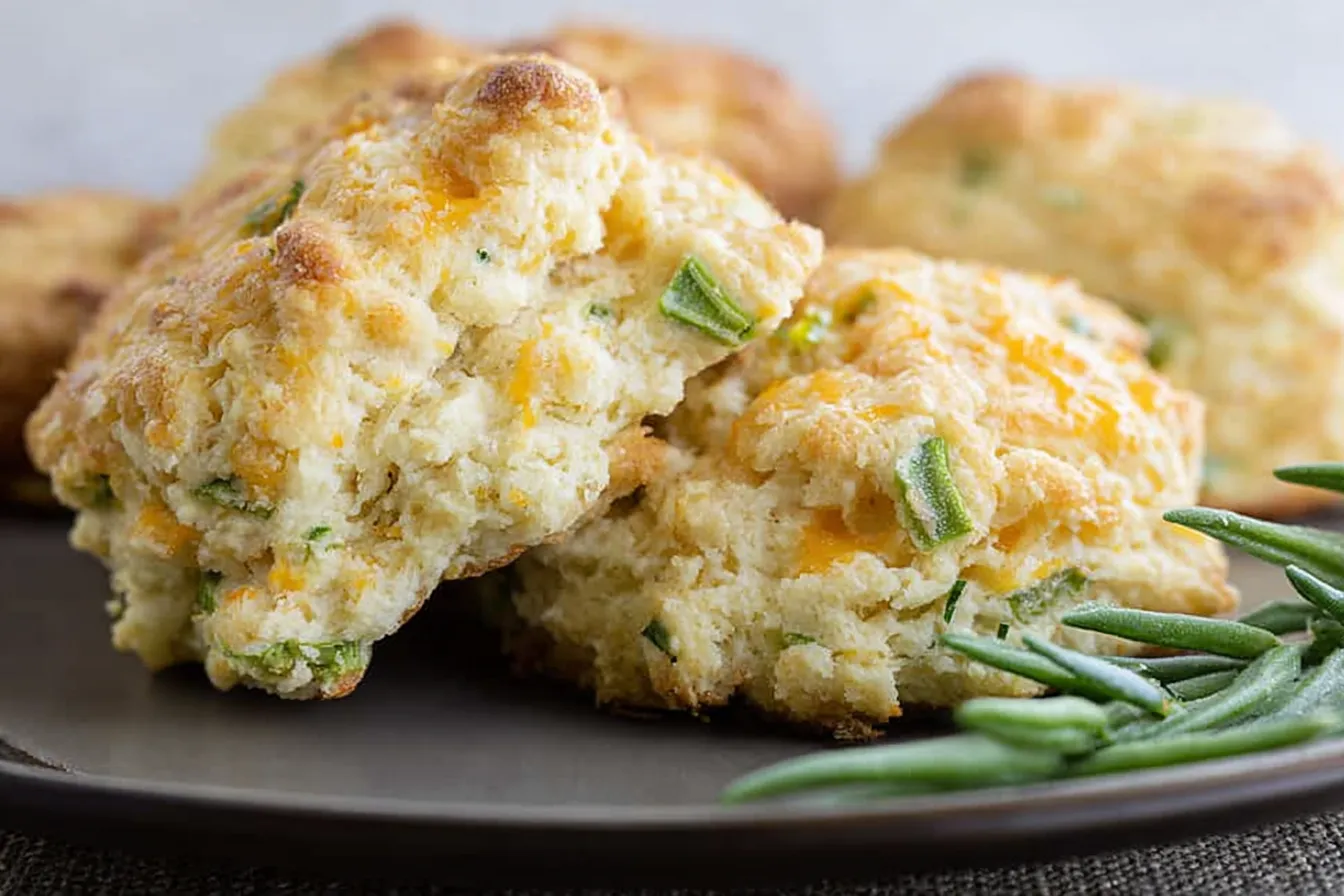 Cheesy Garlic Scapes Biscuits: Irresistibly Delicious Treats 3 Cheesy Garlic Scapes Biscuits Freshly Baked
