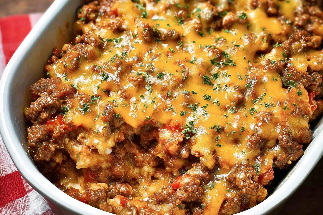 Cheesy Ground Beef and Potatoes
