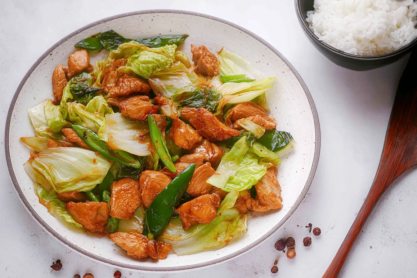 Chicken and Cabbage Stir Fry 