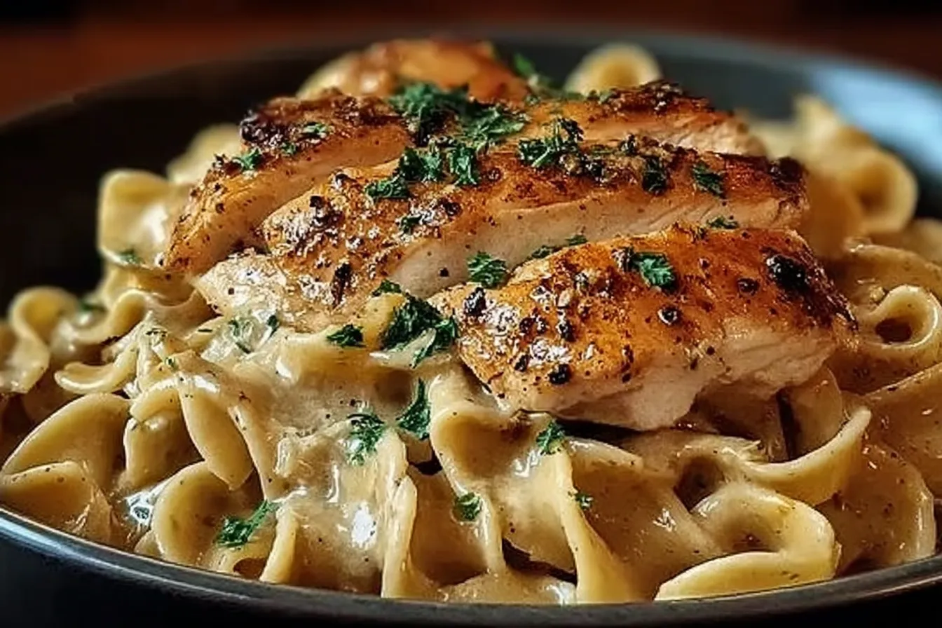 Chicken with Buttered Noodles