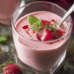 Chilled Strawberry Yogurt Soup - Refreshing Summer Delight