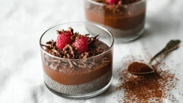 Chocolate Chia Pudding in a Mason Jar
