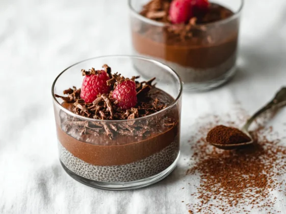Chocolate Chia Pudding in a Mason Jar