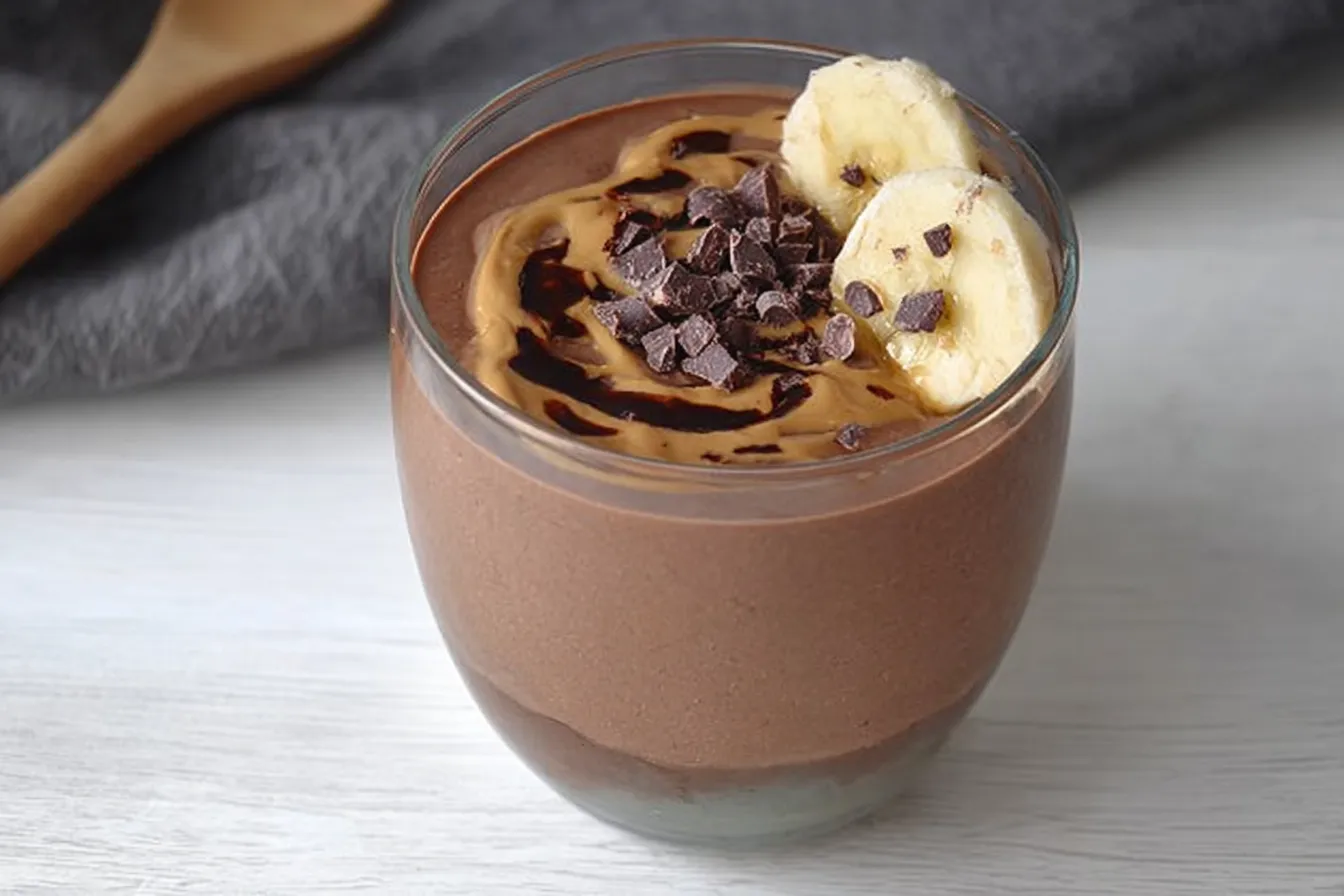 Creamy Chocolate Peanut Butter Protein Smoothie