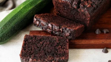 Chocolate Zucchini Bread Freshly Baked