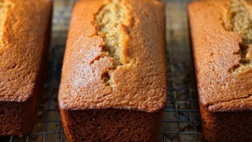 Cinnamon Applesauce Bread Loaf Freshly Baked