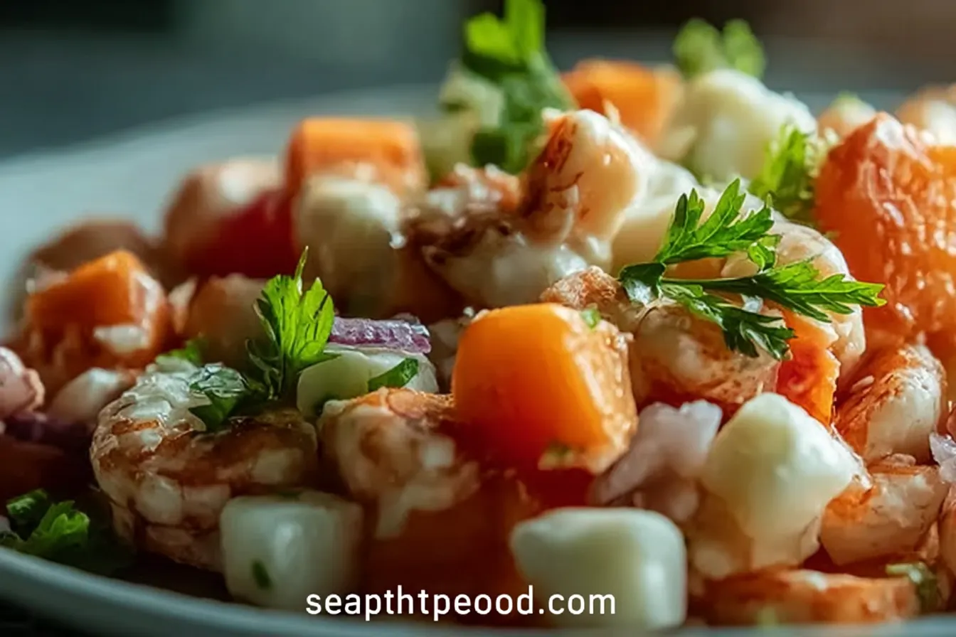 Coastal Catch Seafood Salad - Fresh and Flavorful Dish