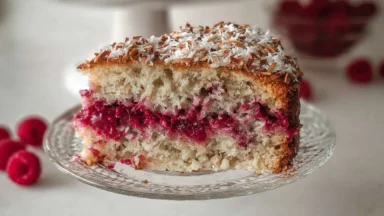 Delicious Coconut and Raspberry Cake – Diabetic Friendly