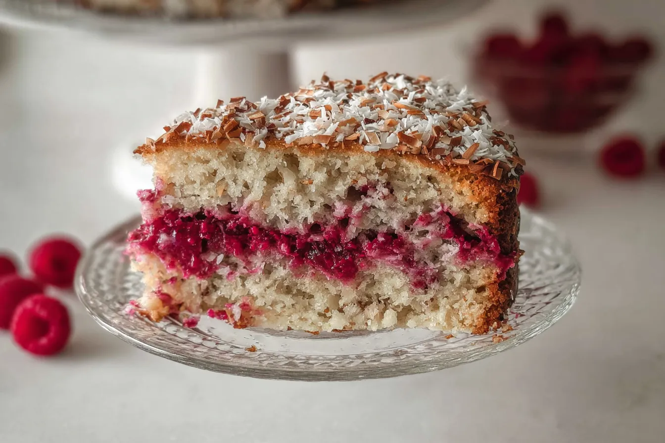 Delicious Coconut and Raspberry Cake – Diabetic Friendly