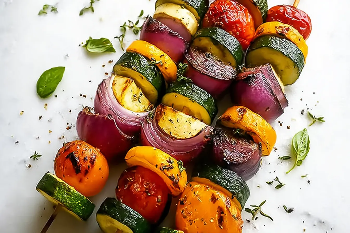 Colorful Grilled Veggie Skewers