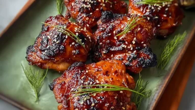 Crispy Japanese BBQ Chicken Thighs - Delicious Grilled Recipe