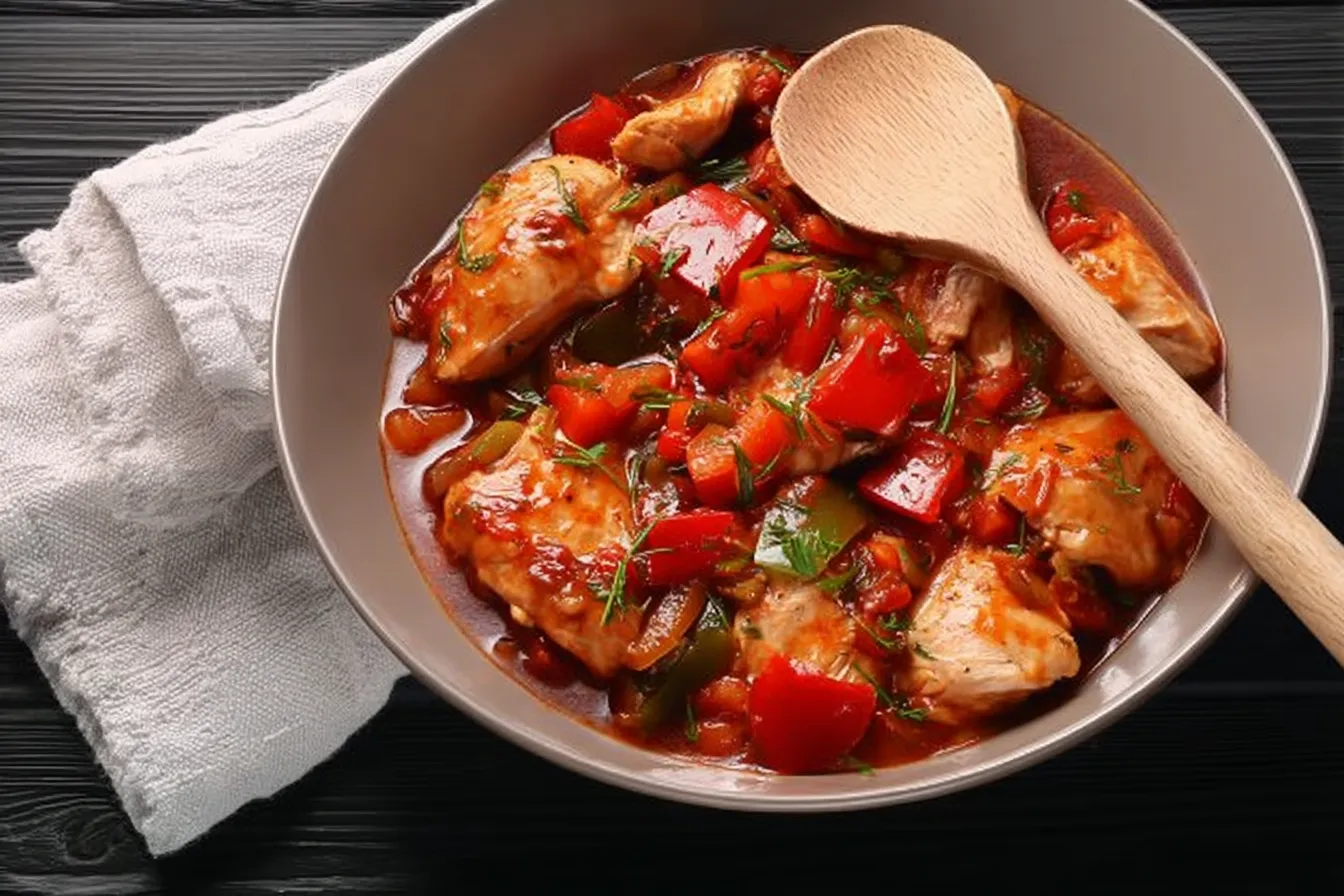 Crock Pot Chicken Cacciatore