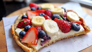 Deliciously Healthy Breakfast Pizza Freshly Made