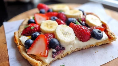 Deliciously Healthy Breakfast Pizza Freshly Made