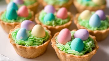 Easter Basket Sugar Cookie Cups