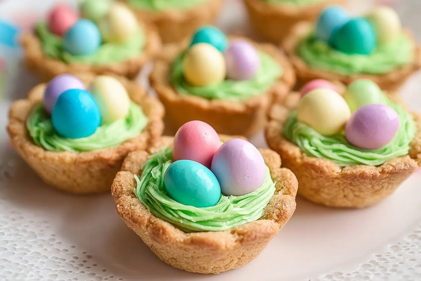 Easter Basket Sugar Cookie Cups 