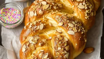 Easter Bread (Orange Almond Sweet Bread) Ready to Serve
