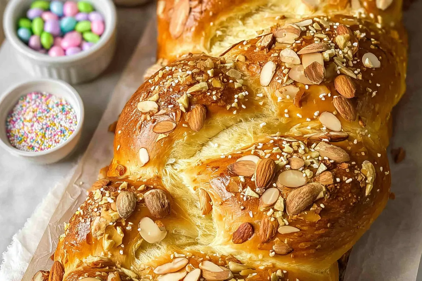 Easter Bread (Orange Almond Sweet Bread) 