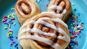 Easter Bunny Cinnamon Rolls Fresh from the Oven