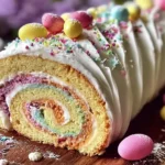 Delicious Easter Cake Roll Ready to Serve